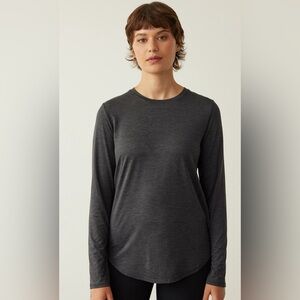 Light grey dry fit long sleeve tee